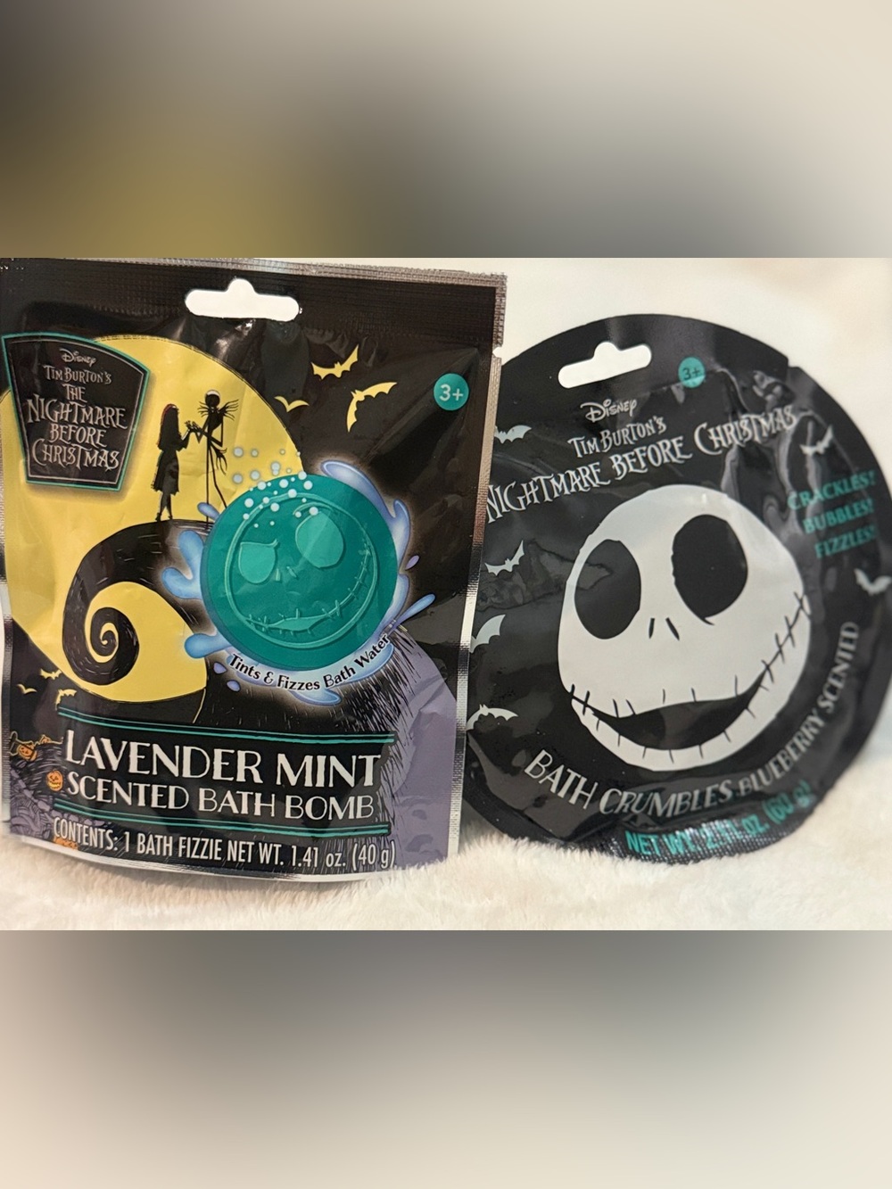 💜 Disney The Nightmare Before Christmas Bath Time Treats - Pack of 2